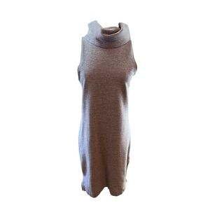 Banana Republic Cowl Neck Sleeveless Sweater Dress - Gray